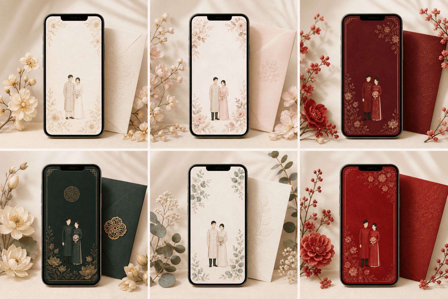 Top 5 mẫu thiệp cưới được lựa chọn nhiều nhất tháng này
